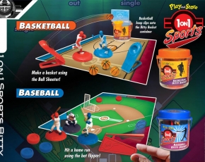 Basketball Baseball Bitty Bucket