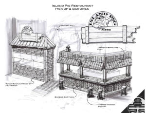 Island Pig Dining Area